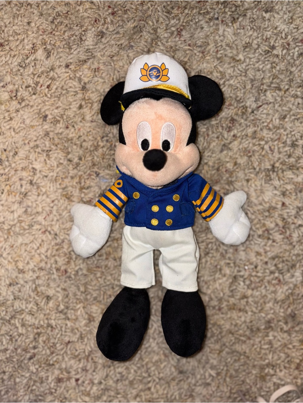 Disney Captain Mickey Mouse Plush - Blue, White, Black, Yellow